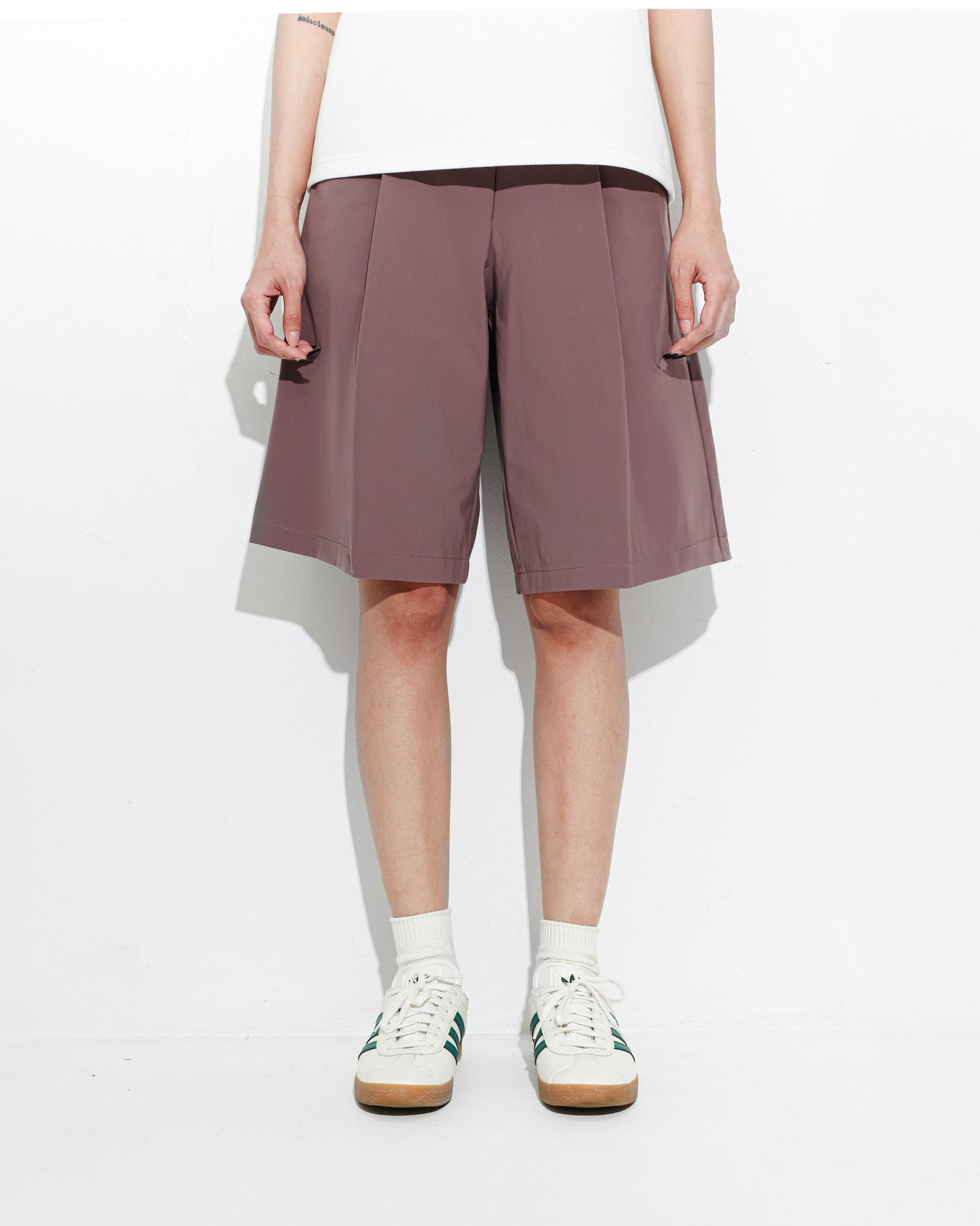Pleated Work Shorts