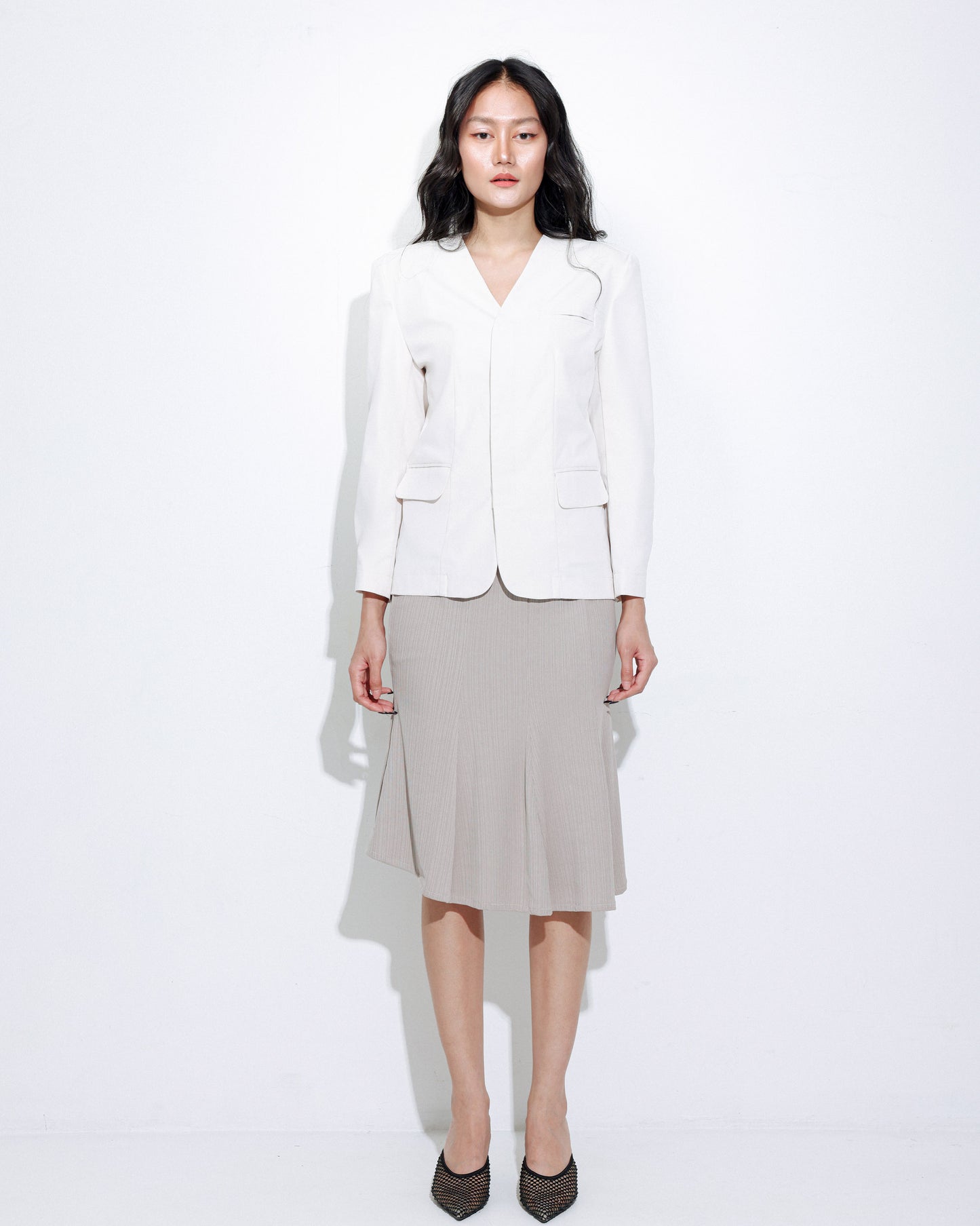 Bell Work Skirt Taupe