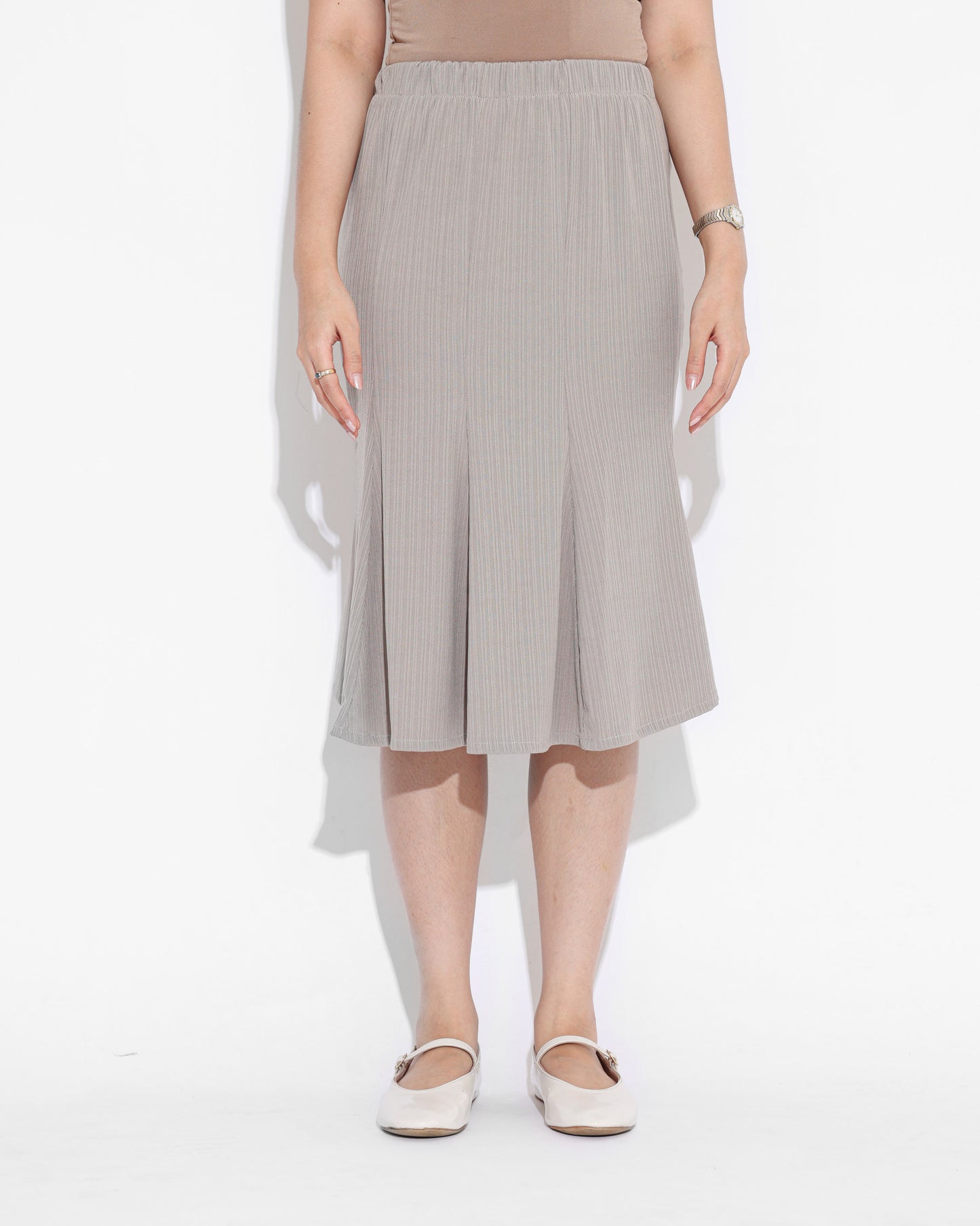 Bell Work Skirt Taupe