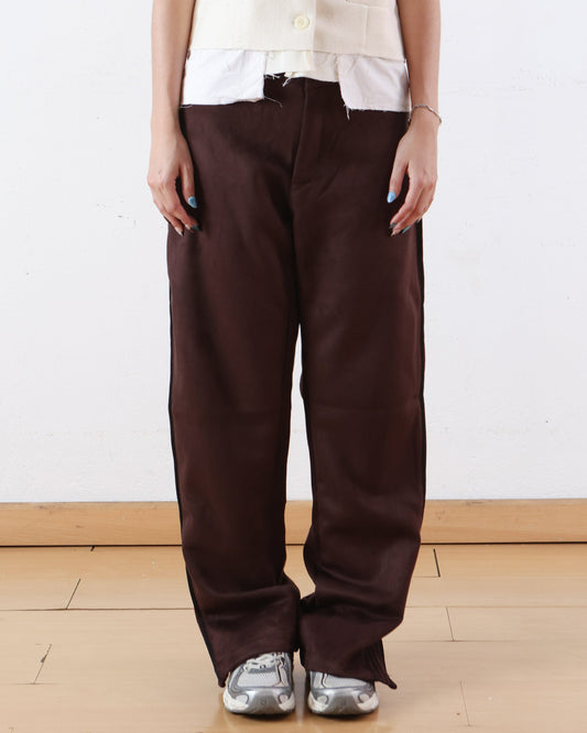 Lined Up Suede Pants