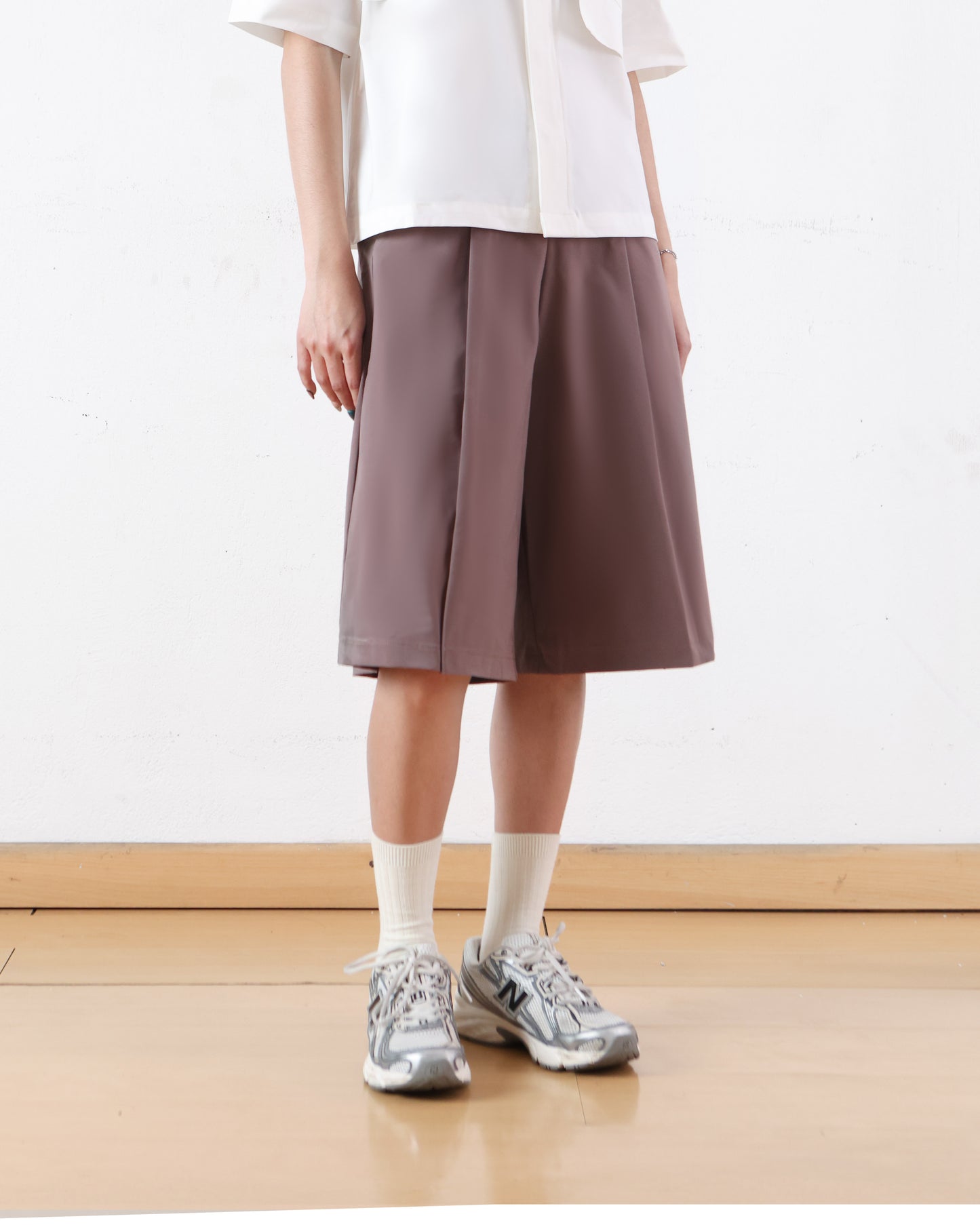 Pleated Work Shorts